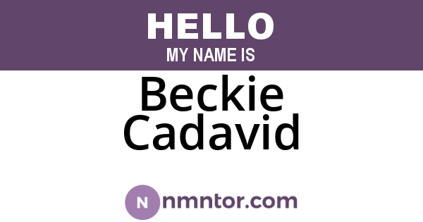 Beckie Cadavid