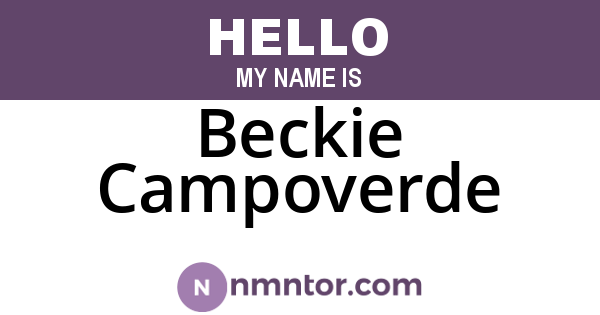 Beckie Campoverde