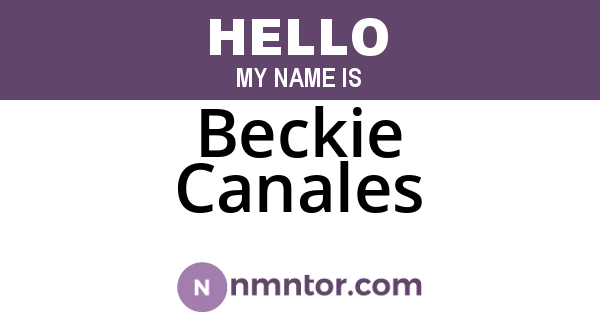 Beckie Canales