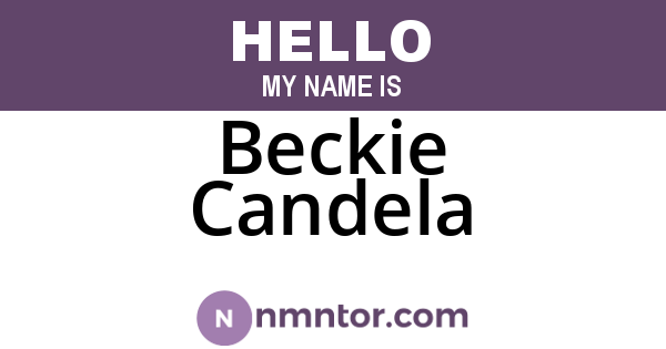Beckie Candela