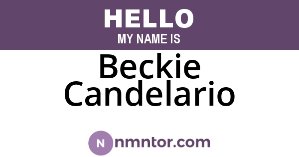 Beckie Candelario