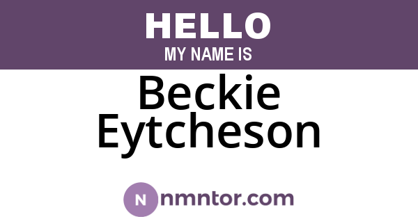 Beckie Eytcheson