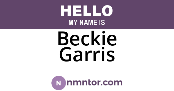 Beckie Garris