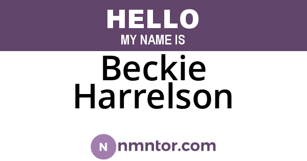 Beckie Harrelson