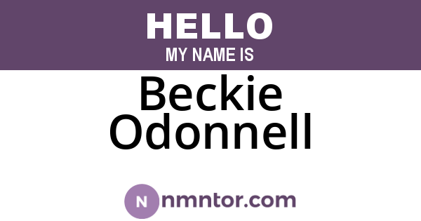 Beckie Odonnell