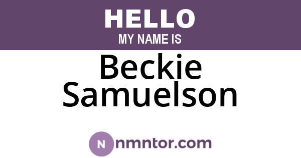 Beckie Samuelson