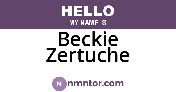 Beckie Zertuche