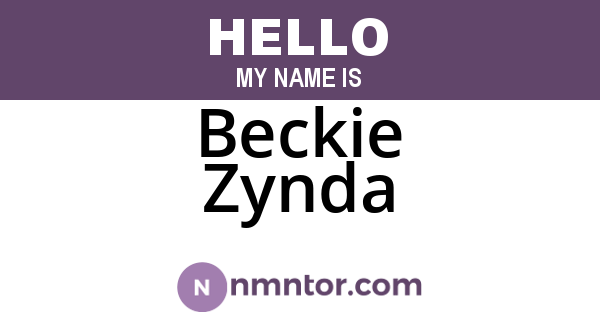 Beckie Zynda