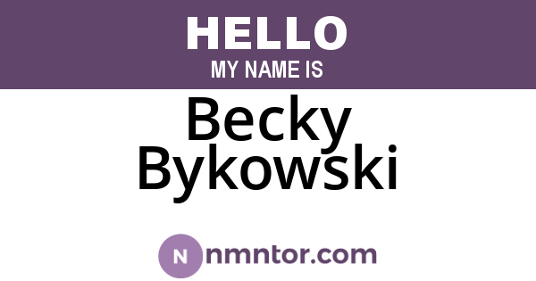 Becky Bykowski