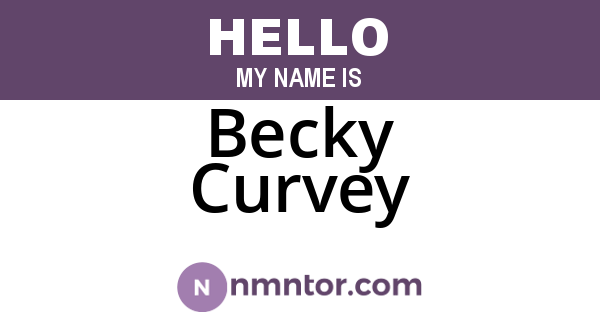Becky Curvey