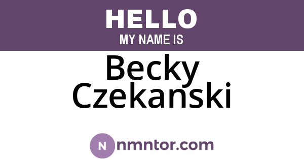 Becky Czekanski