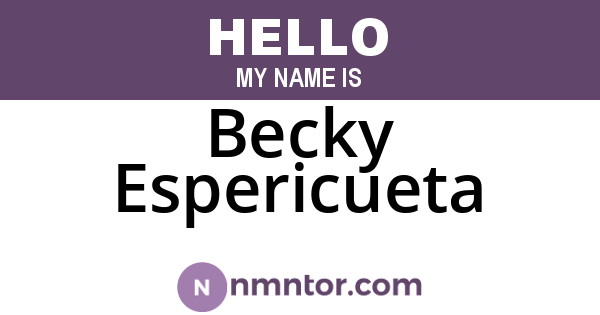 Becky Espericueta
