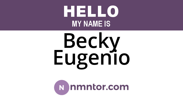 Becky Eugenio