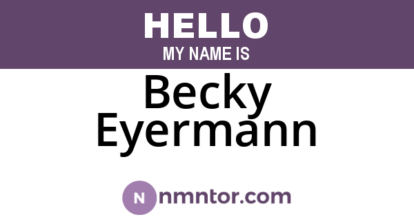 Becky Eyermann
