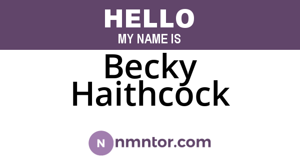 Becky Haithcock