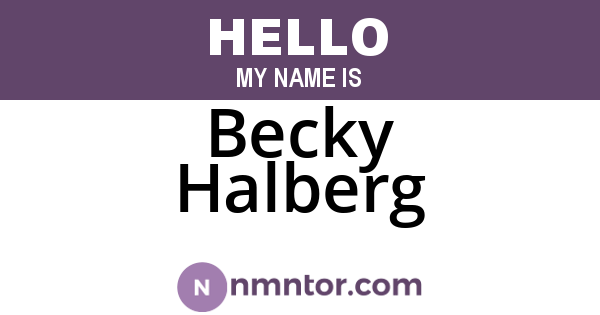 Becky Halberg