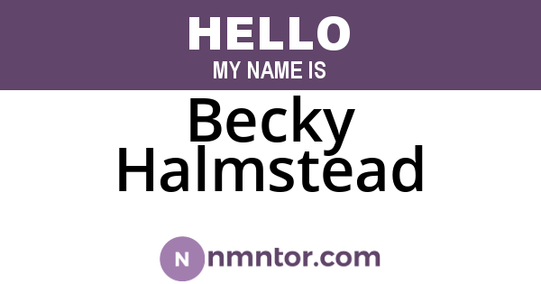 Becky Halmstead