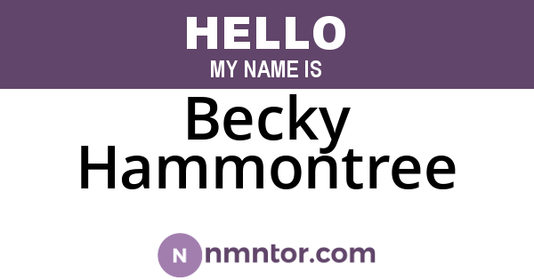 Becky Hammontree