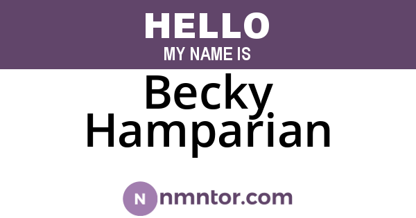 Becky Hamparian