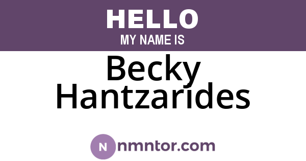 Becky Hantzarides