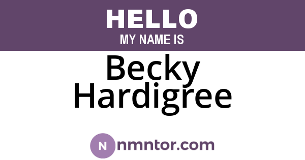 Becky Hardigree
