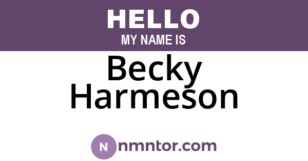 Becky Harmeson