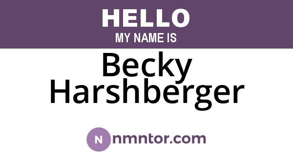 Becky Harshberger