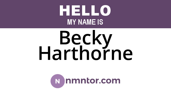 Becky Harthorne