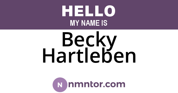 Becky Hartleben