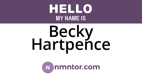 Becky Hartpence