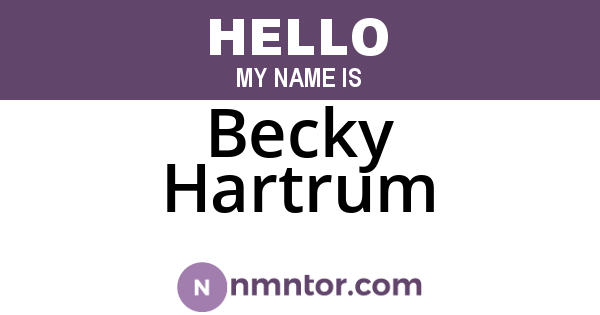 Becky Hartrum