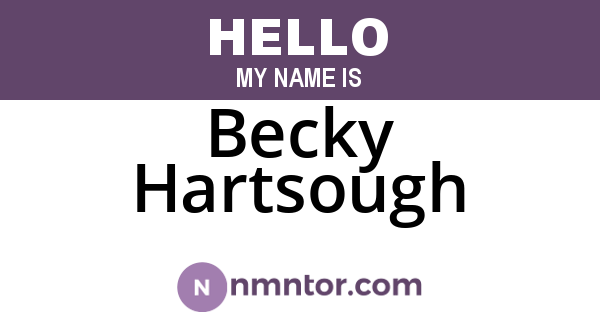 Becky Hartsough