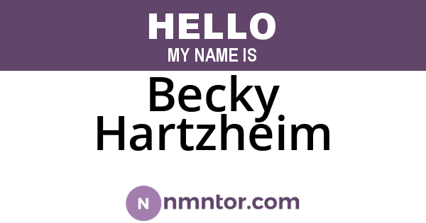 Becky Hartzheim