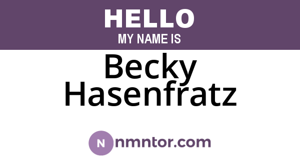 Becky Hasenfratz