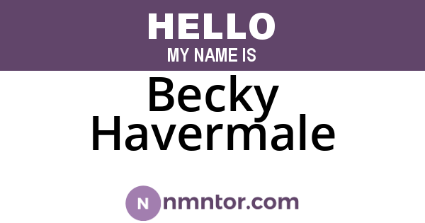 Becky Havermale