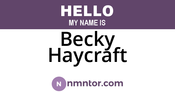 Becky Haycraft