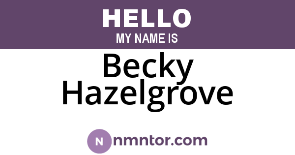 Becky Hazelgrove