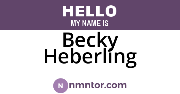 Becky Heberling