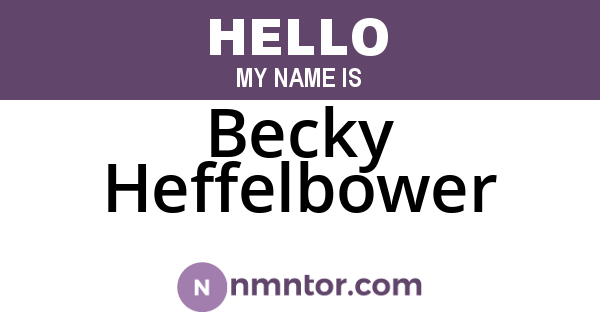 Becky Heffelbower