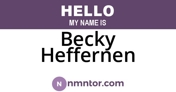 Becky Heffernen