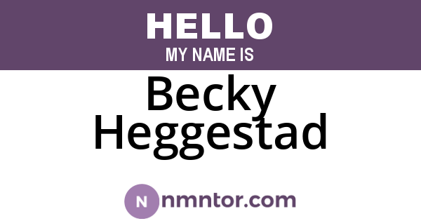 Becky Heggestad