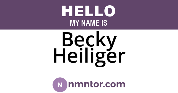 Becky Heiliger