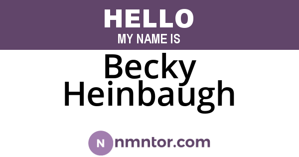 Becky Heinbaugh