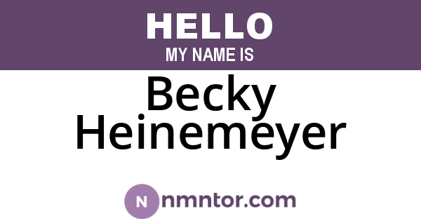 Becky Heinemeyer