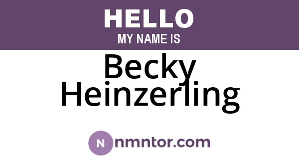 Becky Heinzerling