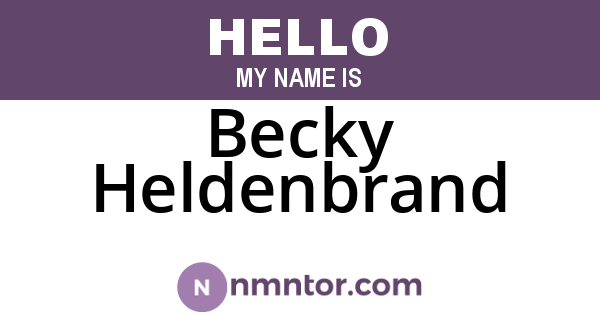 Becky Heldenbrand