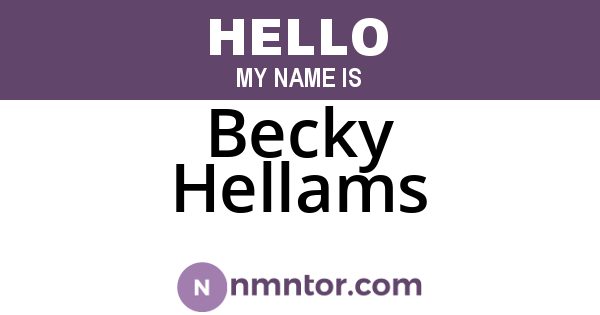 Becky Hellams