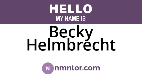 Becky Helmbrecht