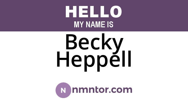 Becky Heppell