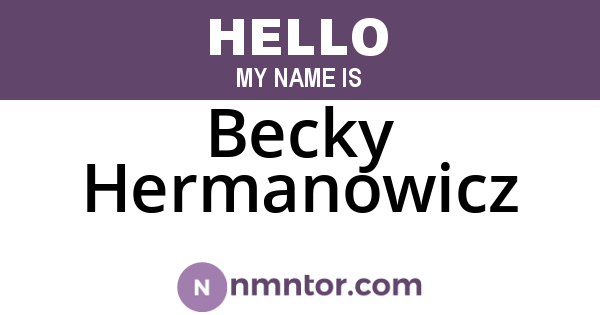 Becky Hermanowicz